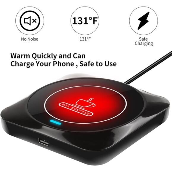 Smart USB Coffee Cup Warmer with Pressure-Induced Auto On/Off,Coffee Accessories - Picture 4 of 7